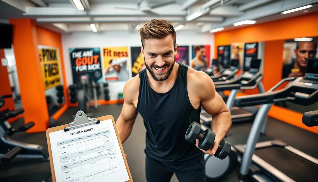 Daily Fitness Planner Template for Men: Maximize Your Workout