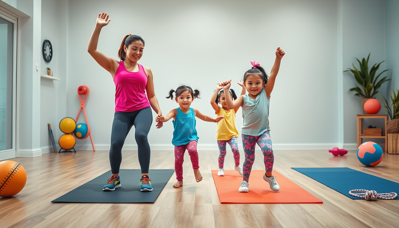 How to Work Out with Kids at Home: Fun Exercises & Tips