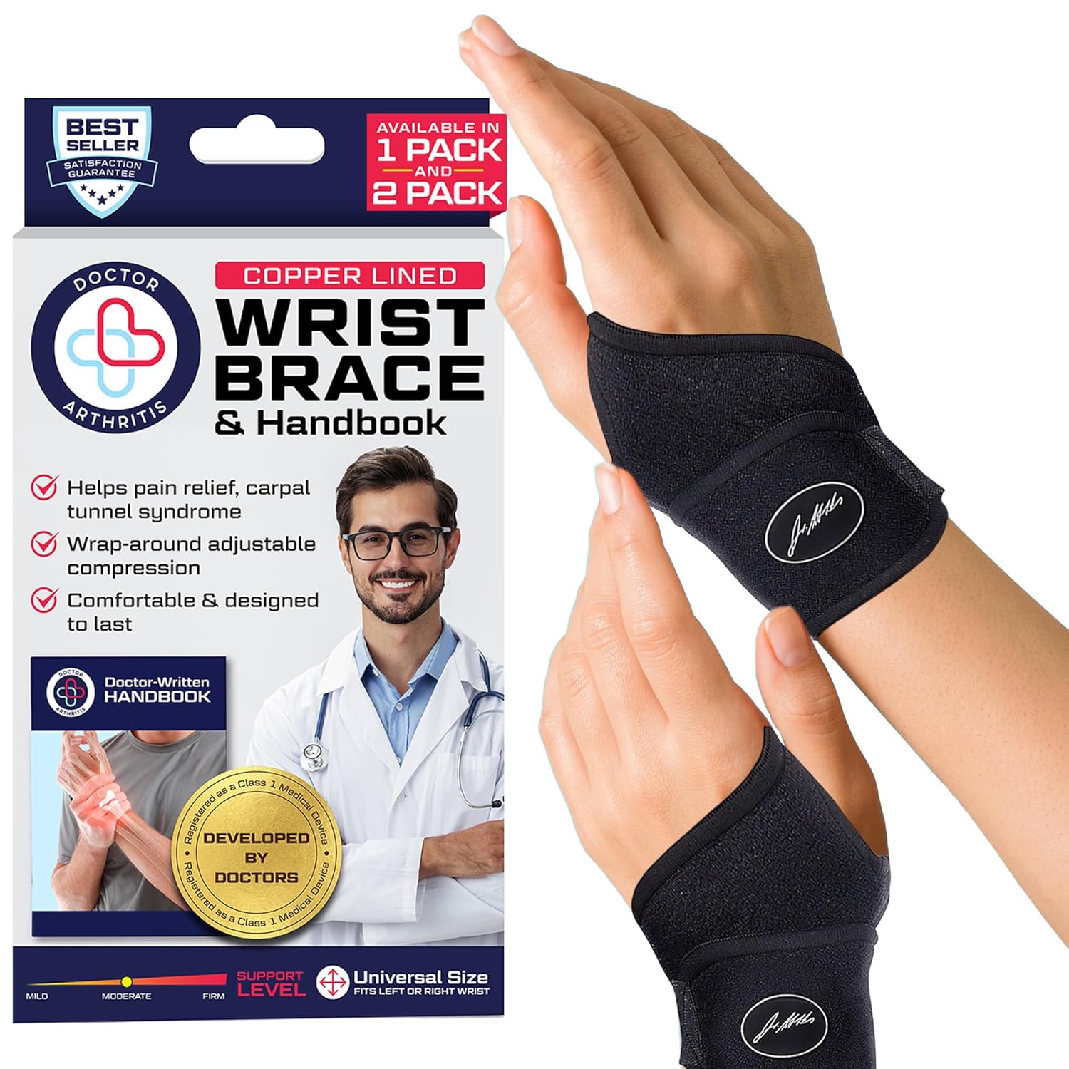 Ultimate Support: Doctor Developed Wrist Brace for Relief & Performance