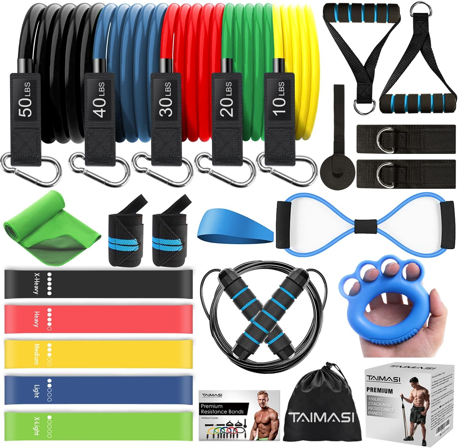 Unleash Your Fitness Potential: A Review of the 23Pcs Resistance Bands Set!