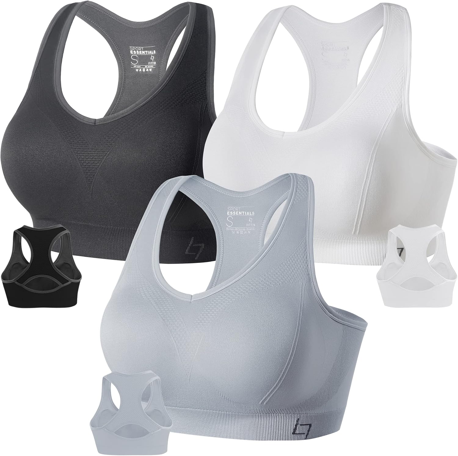 Unleash Your Workout with FITTIN Racerback Sports Bras: Comfort Meets Support!
